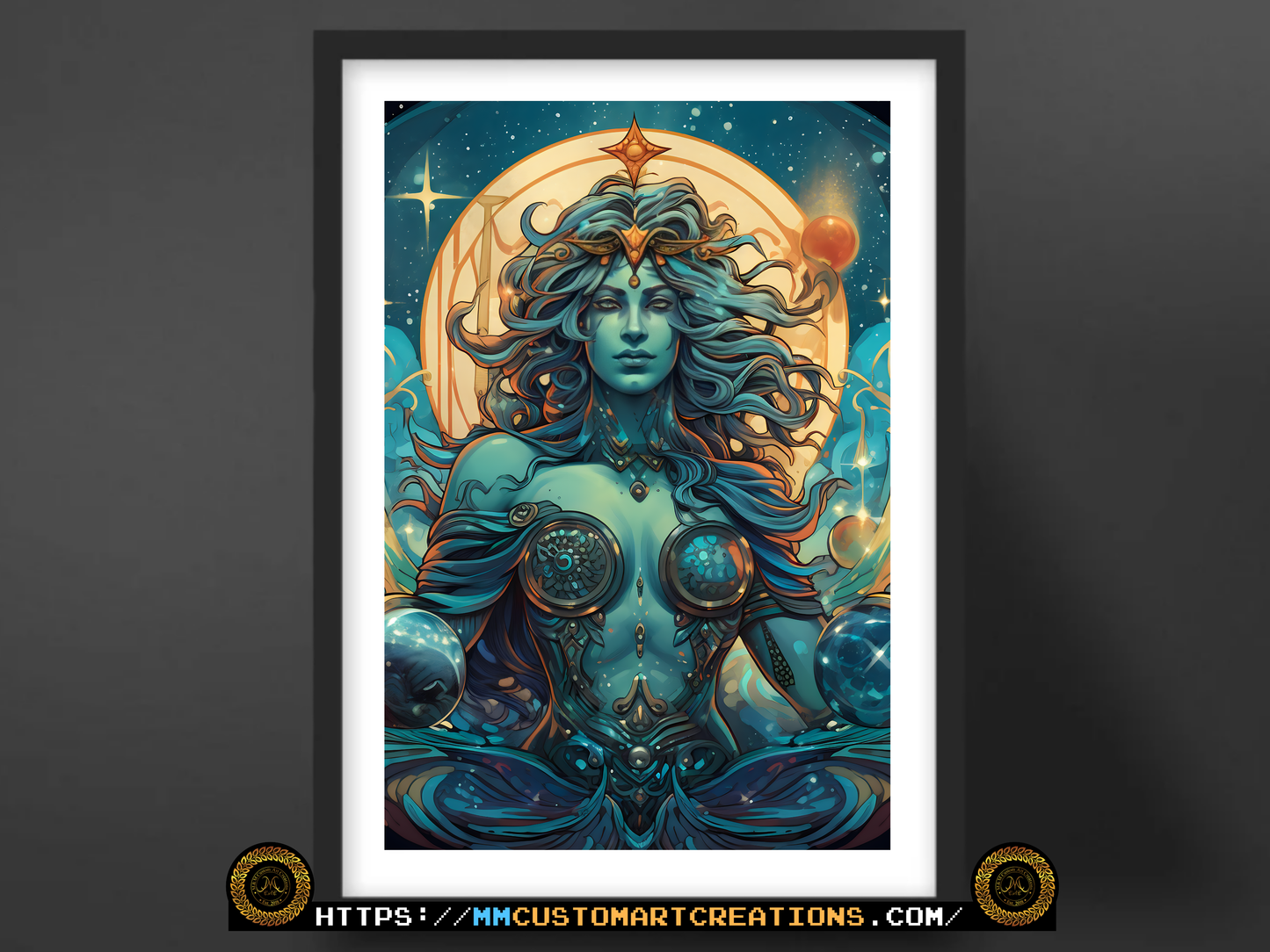 Aquarius Astrology Poster Prints | Zodiac Wall Art | Astrological Sign Decor | Great Gift Idea