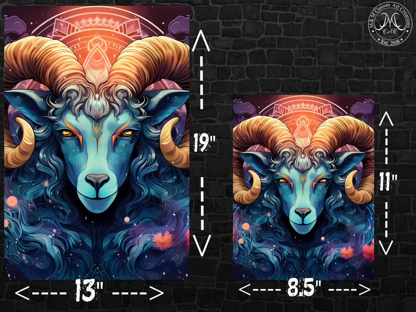 Aries Astrology Poster Prints | Zodiac Wall Art | Astrological Sign Decor | Great Gift Idea