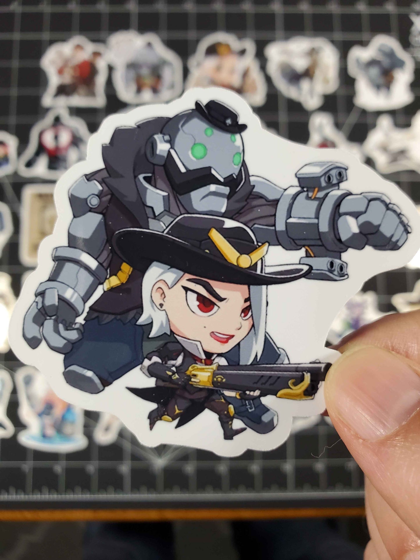 Ashe Overwatch 2 Hero Spray's Sticker Set | 39 High Quality Glossy Vinyls
