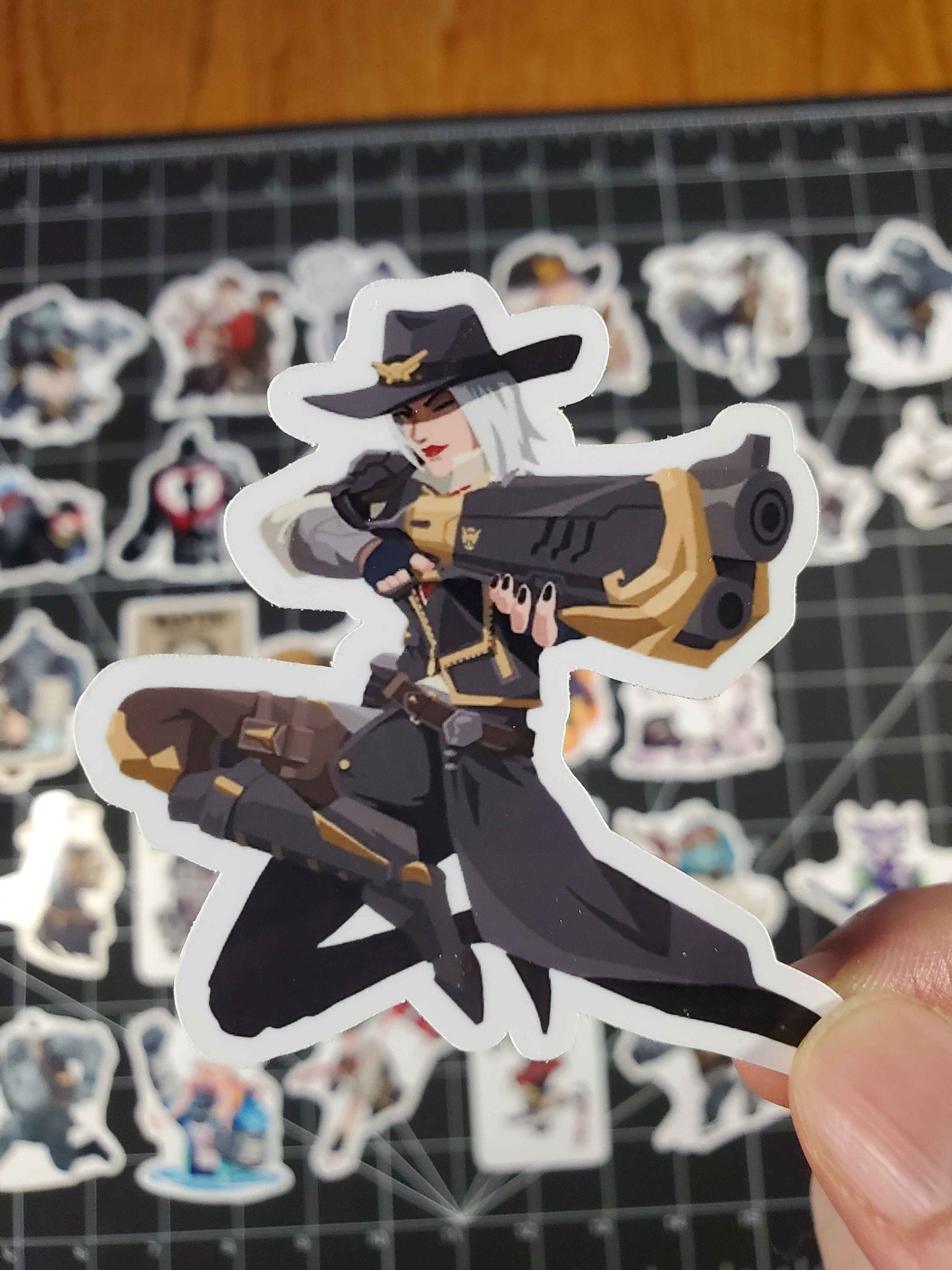 Ashe Overwatch 2 Hero Spray's Sticker Set | 39 High Quality Glossy Vinyls