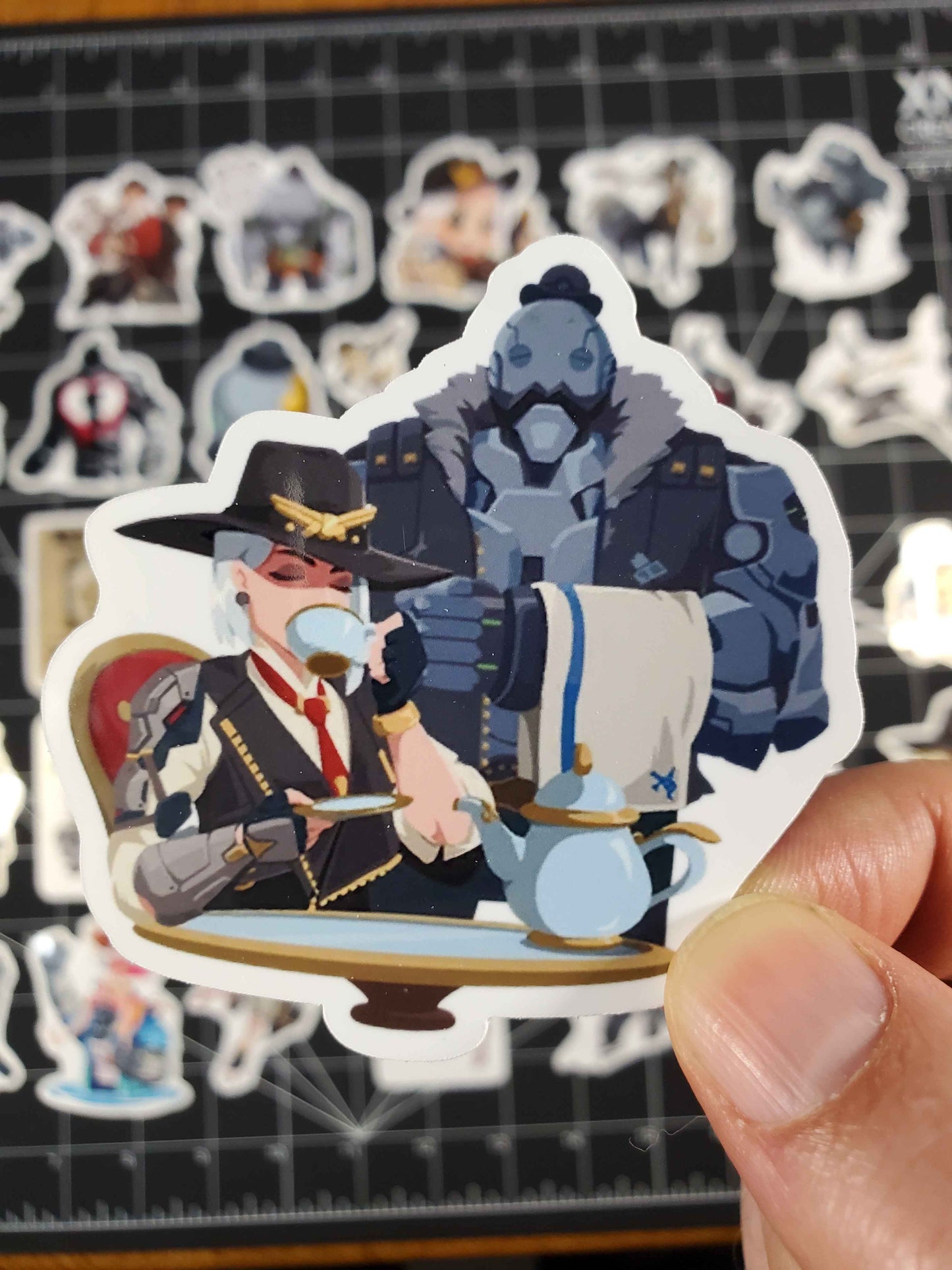 Ashe Overwatch 2 Hero Spray's Sticker Set | 39 High Quality Glossy Vinyls