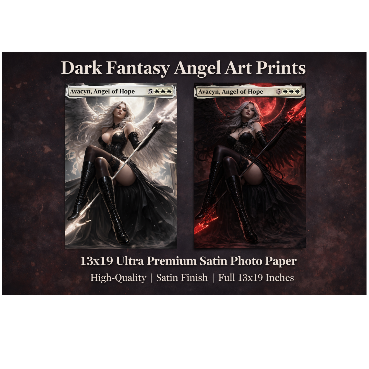 Avacyn, Angel of Hope – Dark Fantasy Angel Art Print