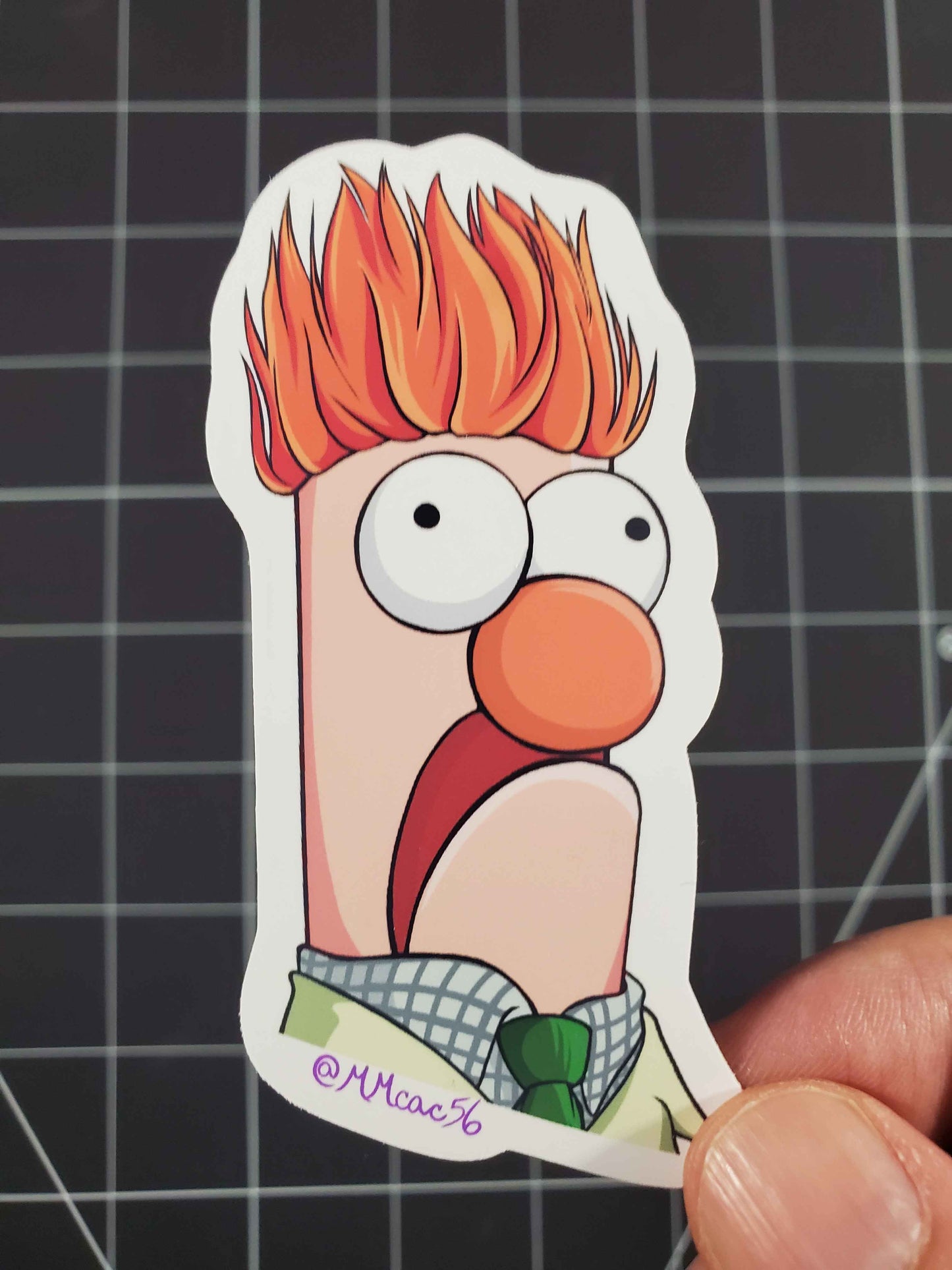 Beaker Muppets Sticker | High-Quality Vinyl Decal | Console & Notebook Stickers