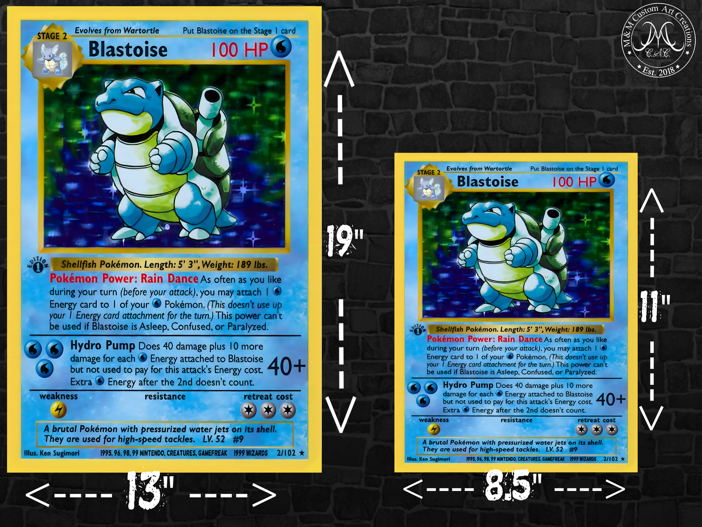 Blastoise #2 Shadowless Base Set (BS) Poster Print - Available in Two Sizes