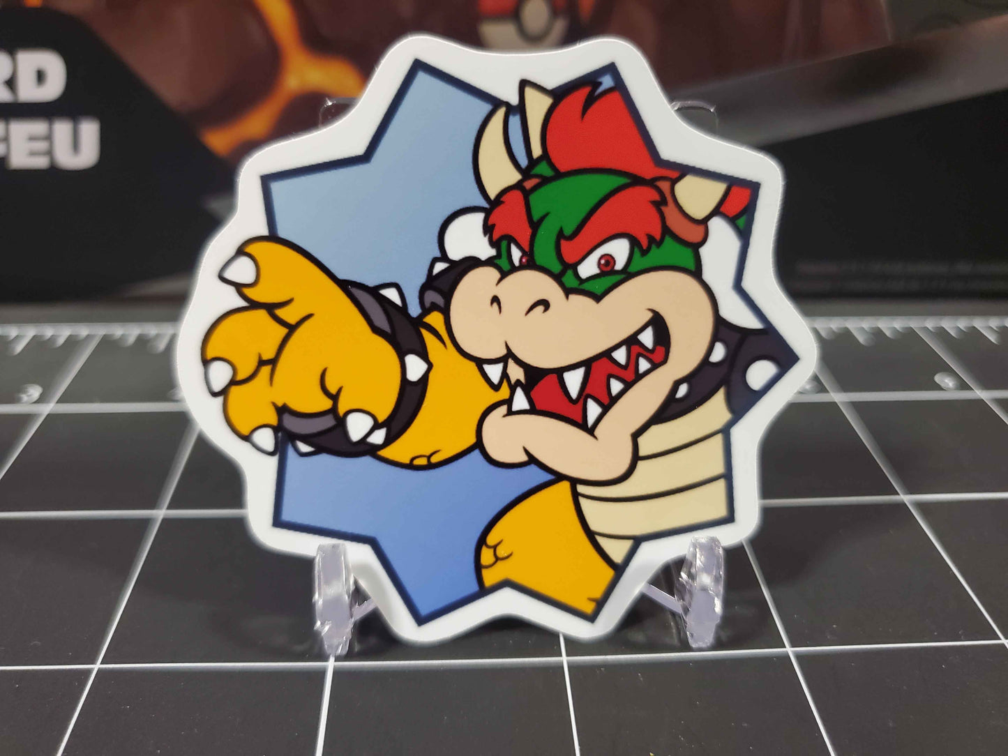 Bowser Sticker Set | 9 Custom Super Mario Bros Stickers | Glossy Vinyl Decals