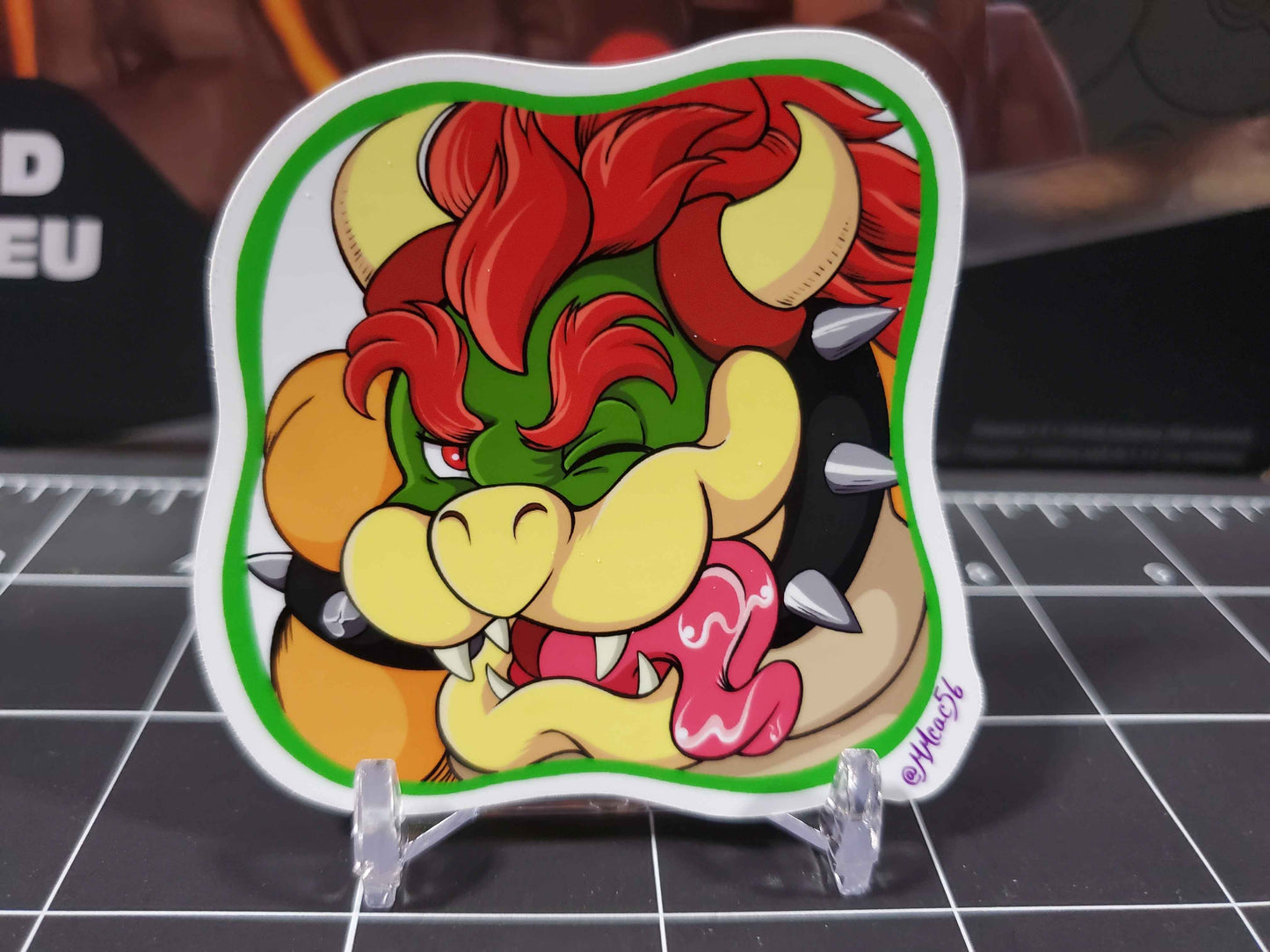 Bowser Sticker Set | 9 Custom Super Mario Bros Stickers | Glossy Vinyl Decals