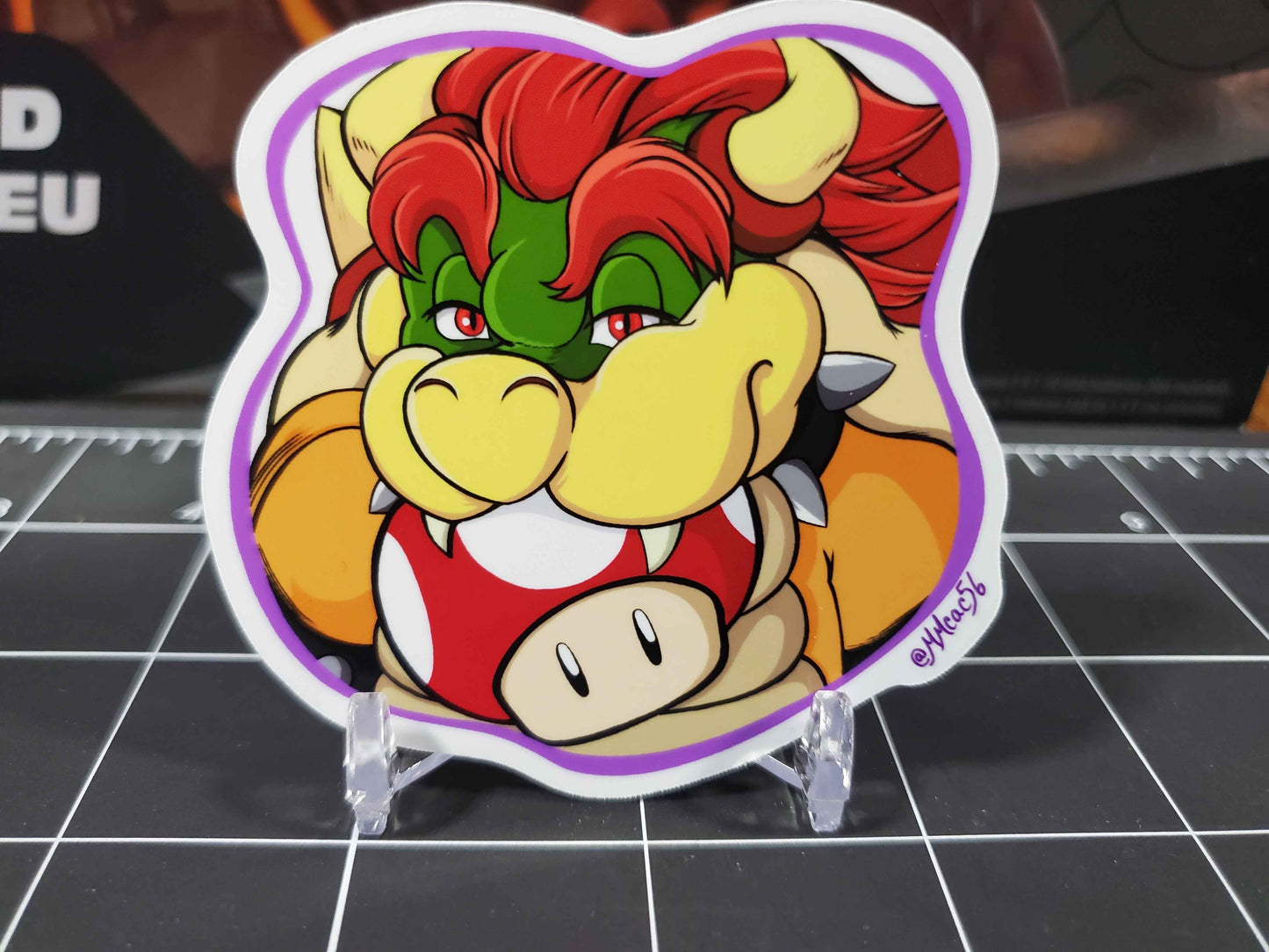 Bowser Sticker Set | 9 Custom Super Mario Bros Stickers | Glossy Vinyl Decals