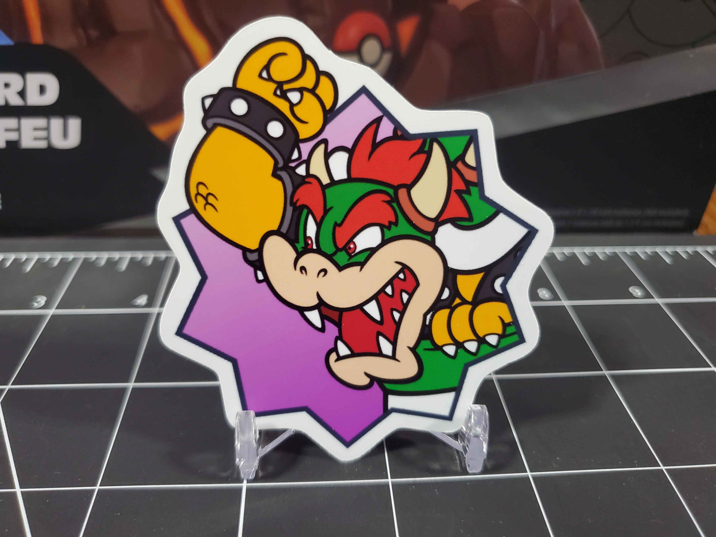 Bowser Sticker Set | 9 Custom Super Mario Bros Stickers | Glossy Vinyl Decals