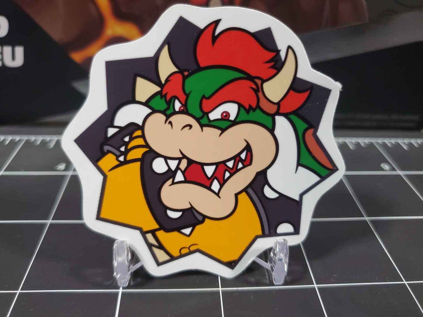 Bowser Sticker Set | 9 Custom Super Mario Bros Stickers | Glossy Vinyl Decals