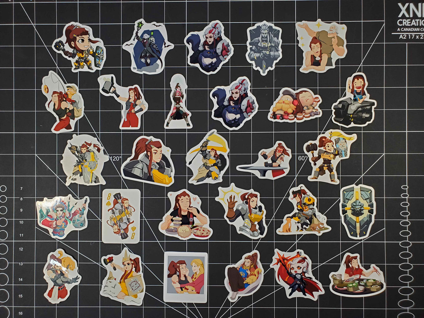 Overwatch 2 Brigitte Hero Spray's Sticker Set | 28 High Quality Glossy Vinyls