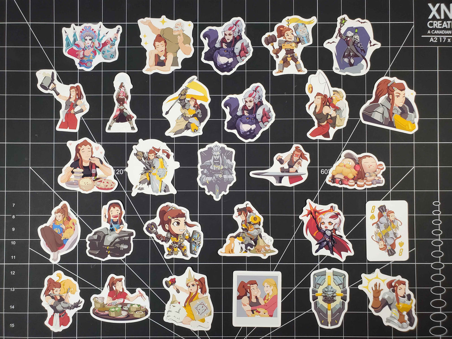 Overwatch 2 Brigitte Hero Spray's Sticker Set | 28 High Quality Glossy Vinyls