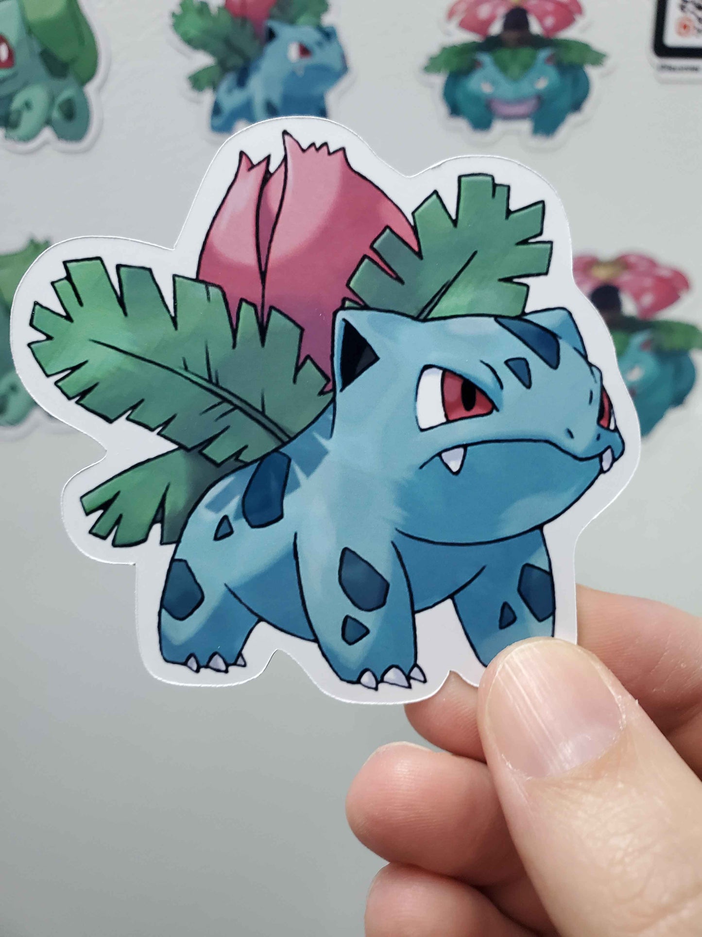 Bulbasaur, Ivysaur, Venusaur Fridge Magnet Set - Pokemon Grass Types