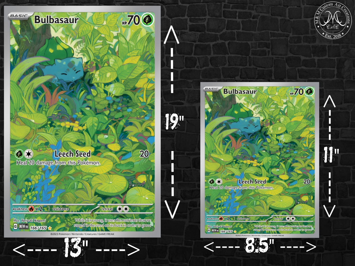 Bulbasaur #166 English 151 Illustration Rare (MEW) Poster Print - Available in Two Sizes