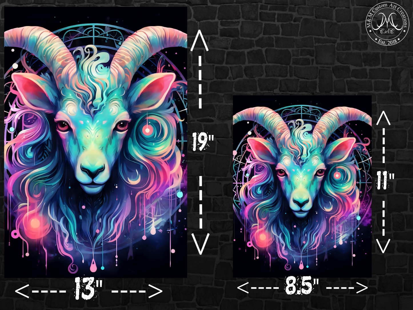 Capricorn Astrology Poster Prints | Zodiac Wall Art | Astrological Sign Decor | Great Gift Idea