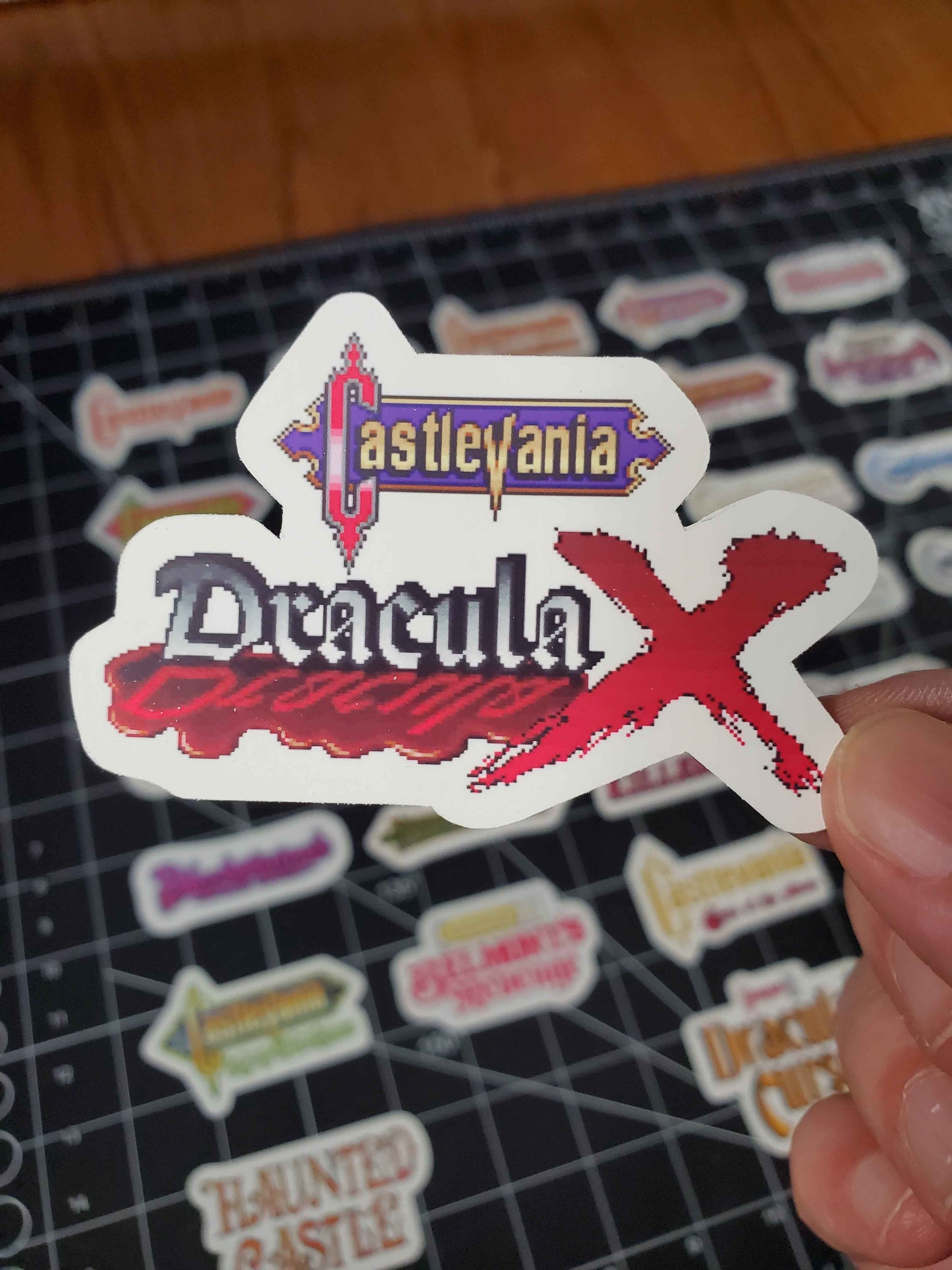 Castlevania Video Game Logo Sticker Set - 34 Glossy Vinyl Stickers - Complete Castlevania Collection