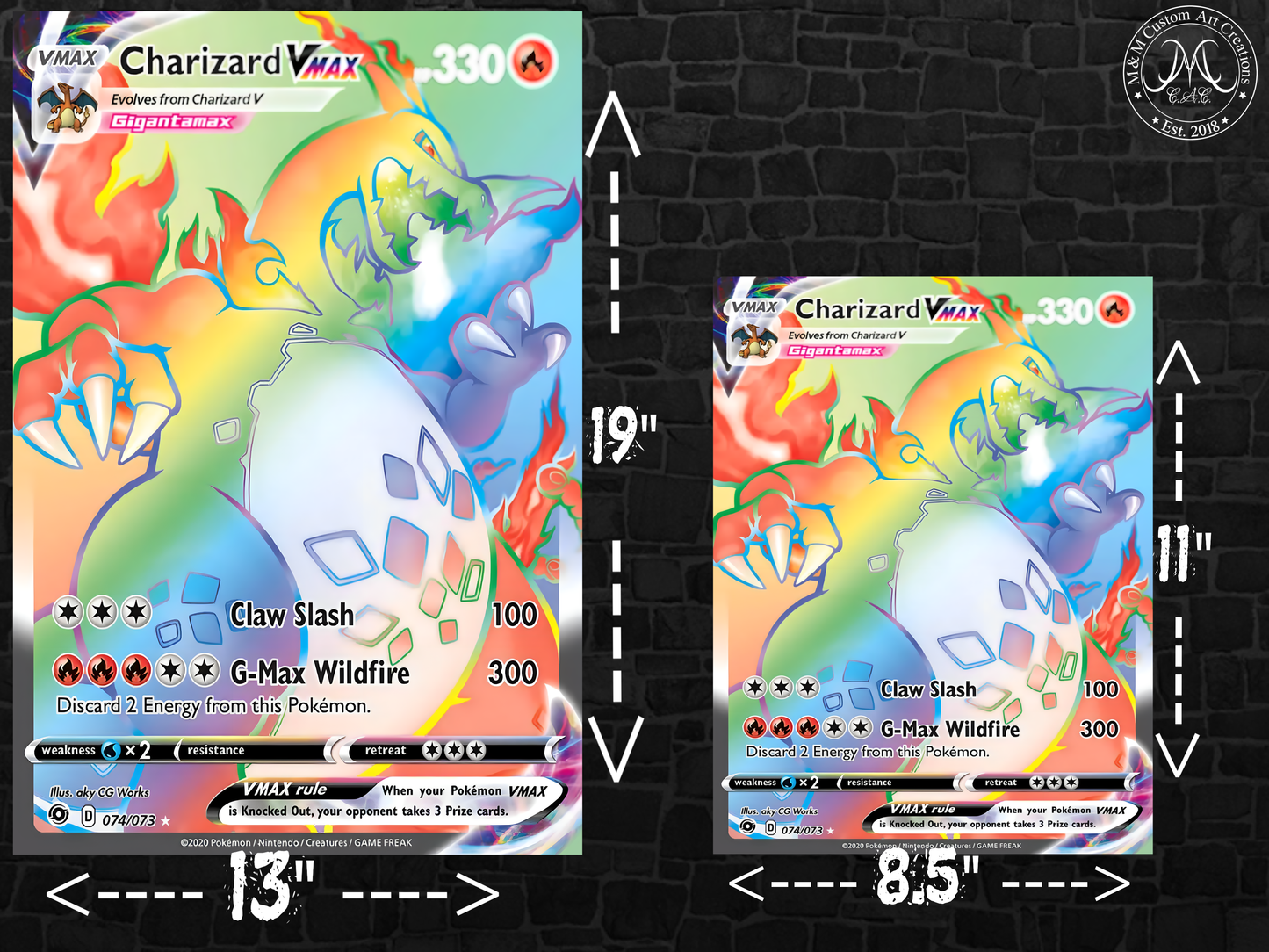 Charizard #074 VMAX · Champion’s Path (CPA) Poster Print - Available in Two Sizes