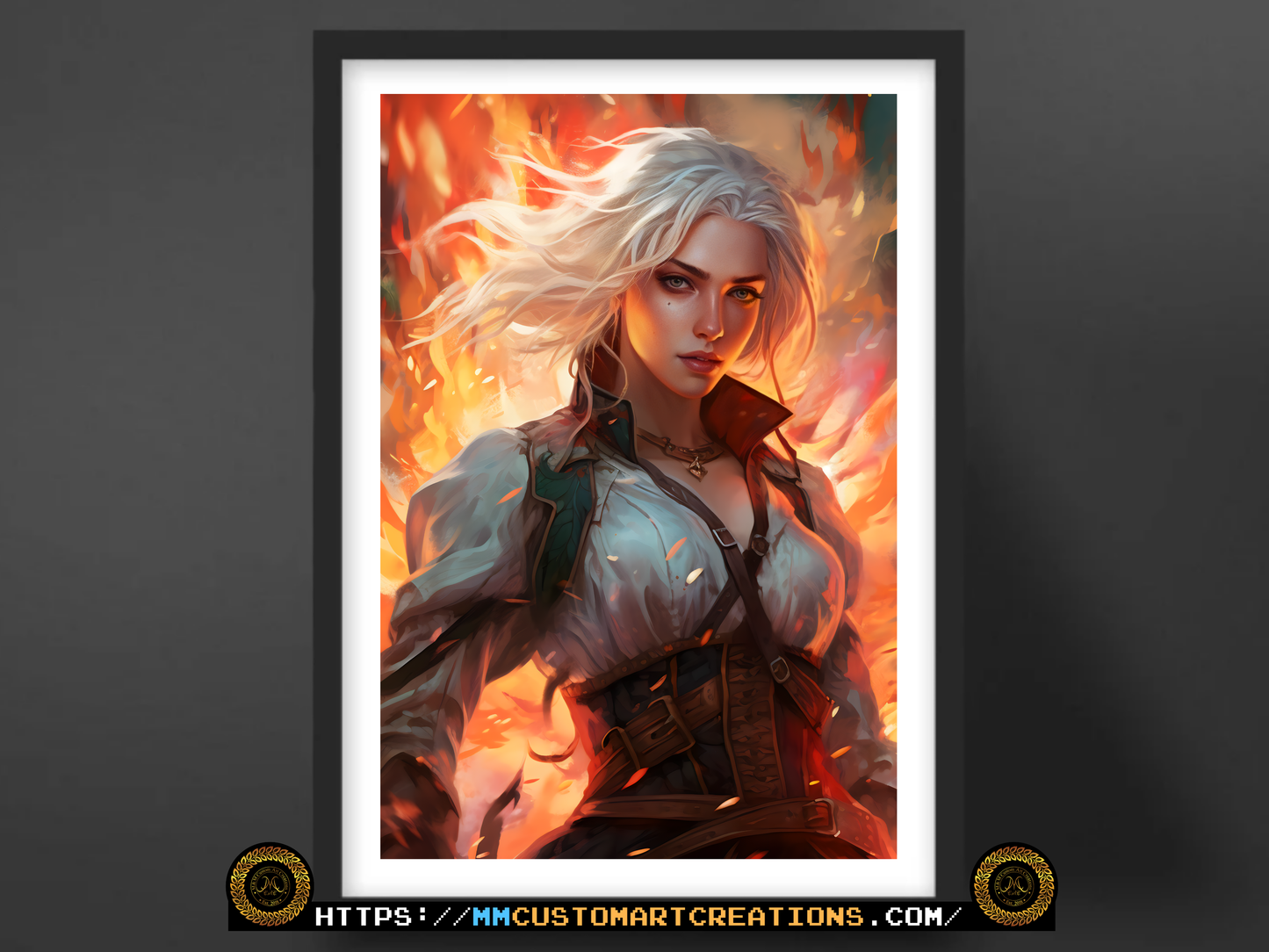 Ciri from the Witcher Poster Print | Princess Cirilla of Cintra| | 8.5x11 and 13x19