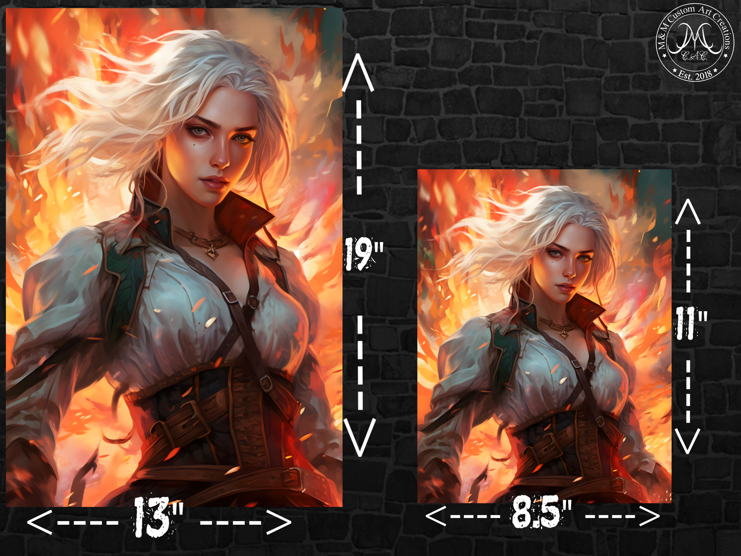 Ciri from the Witcher Poster Print | Princess Cirilla of Cintra| | 8.5x11 and 13x19