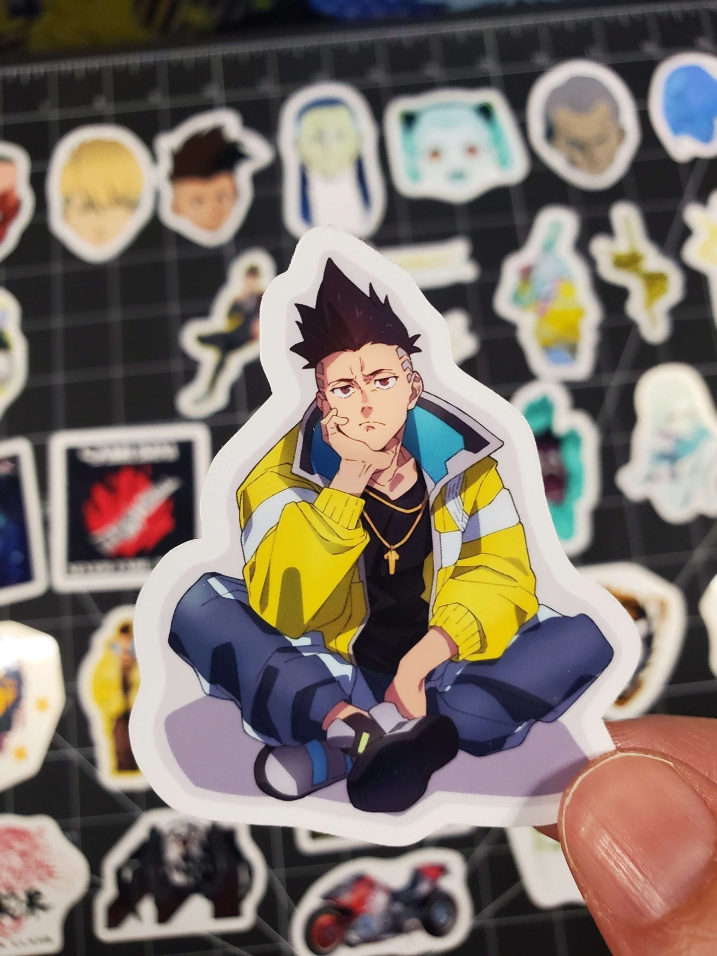 Cyberpunk Stickers โ 40x Glossy Vinyl Pack | Game & Edgerunners Anime Set | Laptop, Water Bottle, Journal