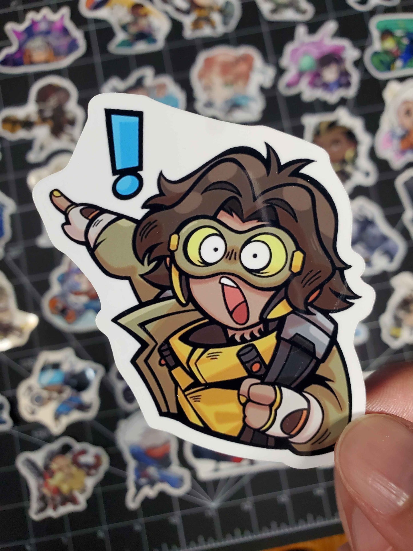 Dev Doodle Overwatch Character Spray Sticker Set | 44 Glossy Vinyl Decals | Cute Sprays