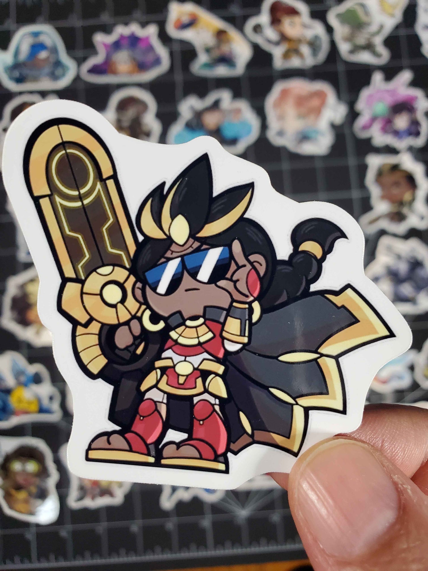 Dev Doodle Overwatch Character Spray Sticker Set | 44 Glossy Vinyl Decals | Cute Sprays