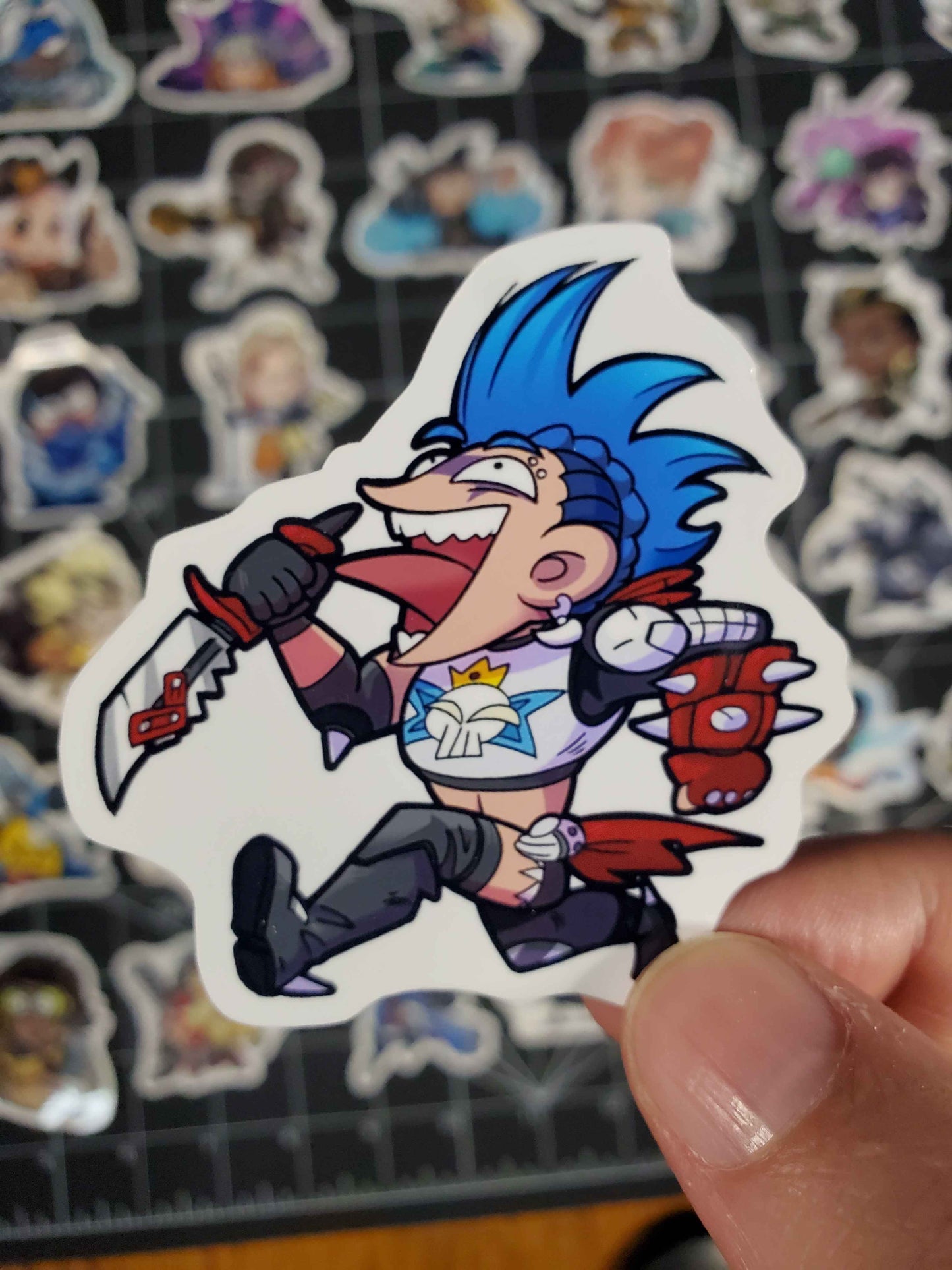 Dev Doodle Overwatch Character Spray Sticker Set | 44 Glossy Vinyl Decals | Cute Sprays