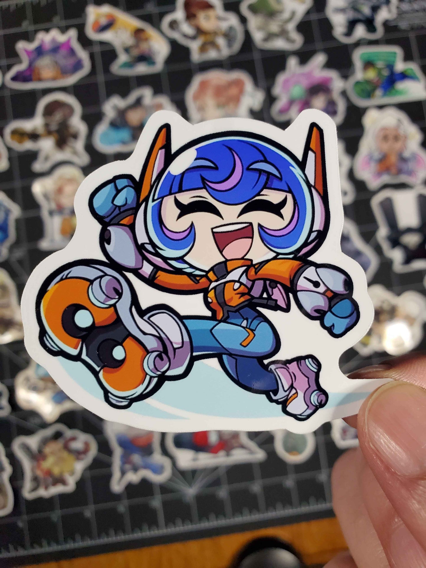 Dev Doodle Overwatch Character Spray Sticker Set | 44 Glossy Vinyl Decals | Cute Sprays