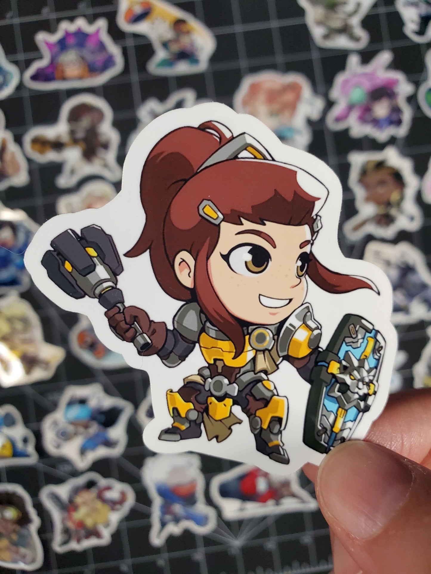 Dev Doodle Overwatch Character Spray Sticker Set | 44 Glossy Vinyl Decals | Cute Sprays