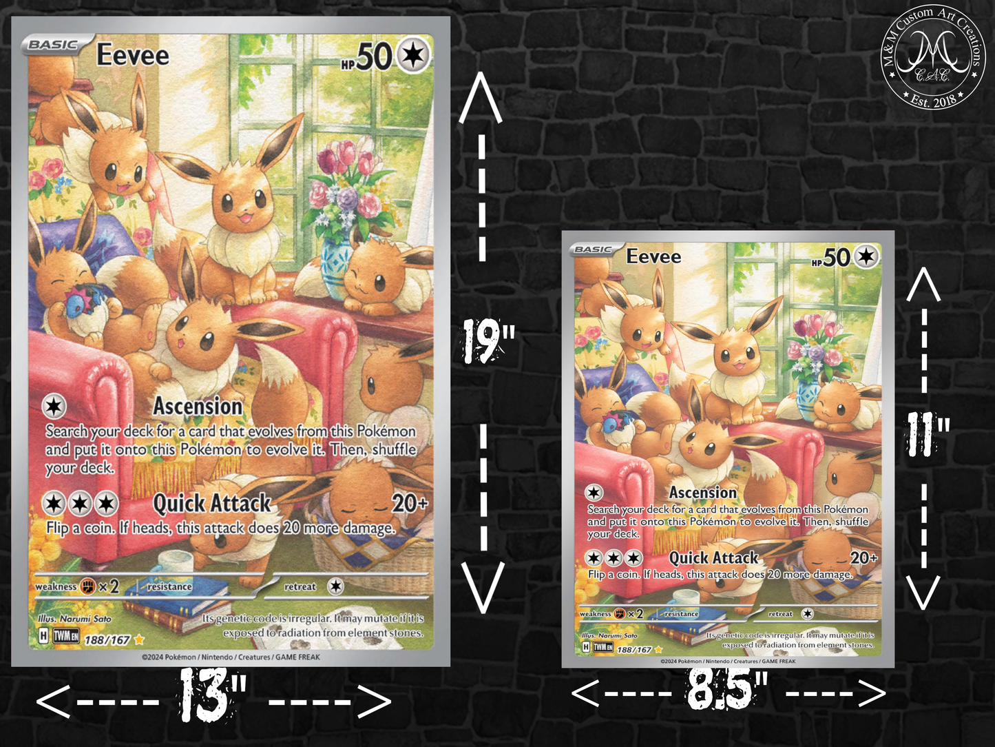 Eevee #188 Illustration Rare Twilight Masquerade (TWM) Poster Print - Available in Two Sizes