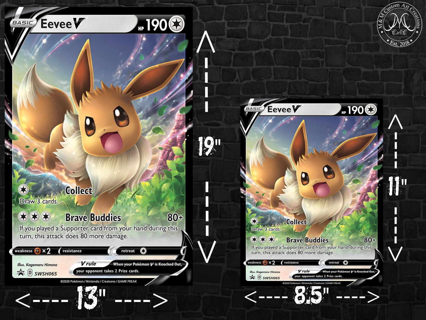 Eevee V #SWSH065 Sword & Shield Promo Poster Print - Available in Two Sizes