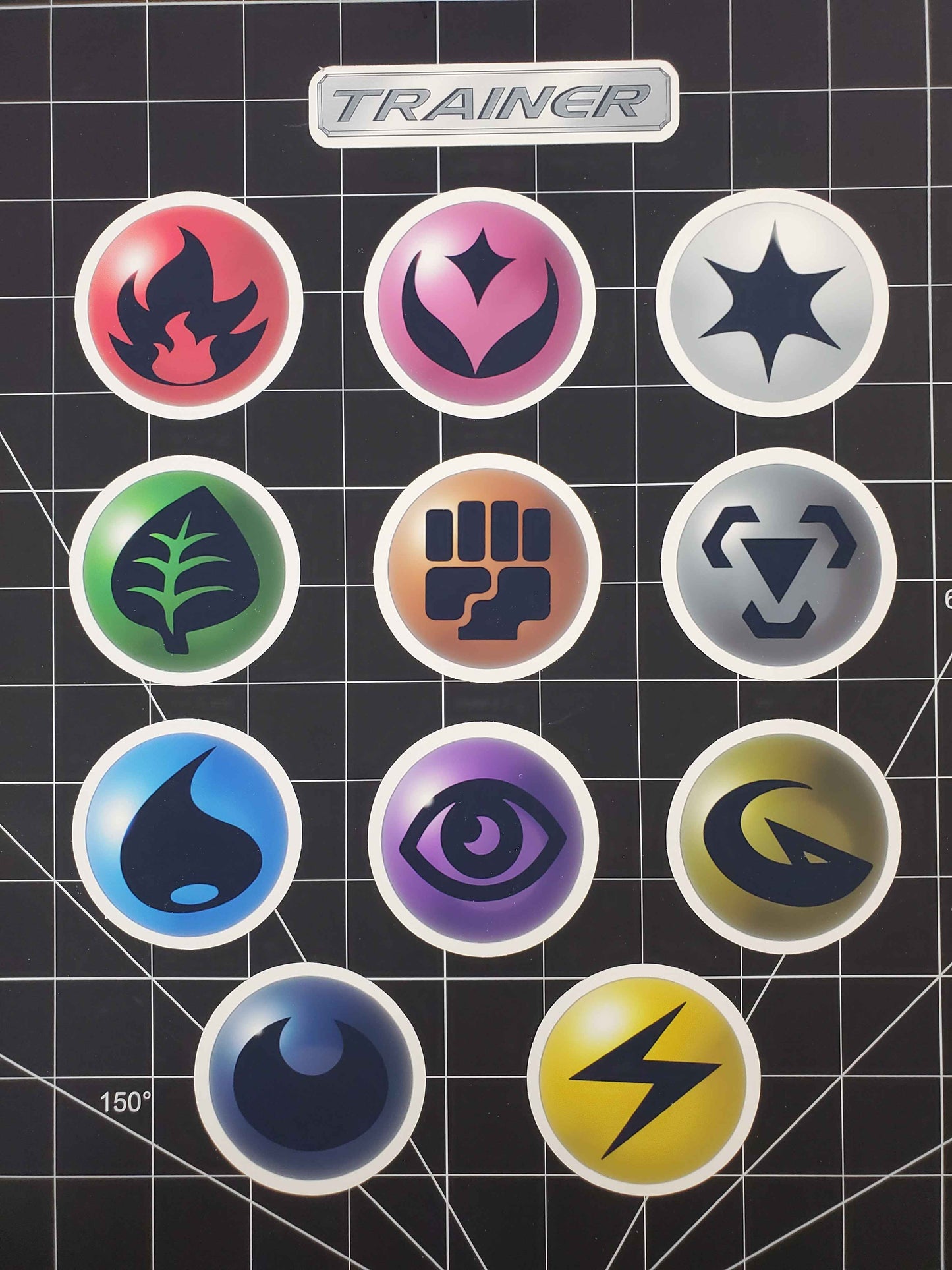 Pokemon Energy Sticker Set | Matte, Glossy & Holographic | Complete Set