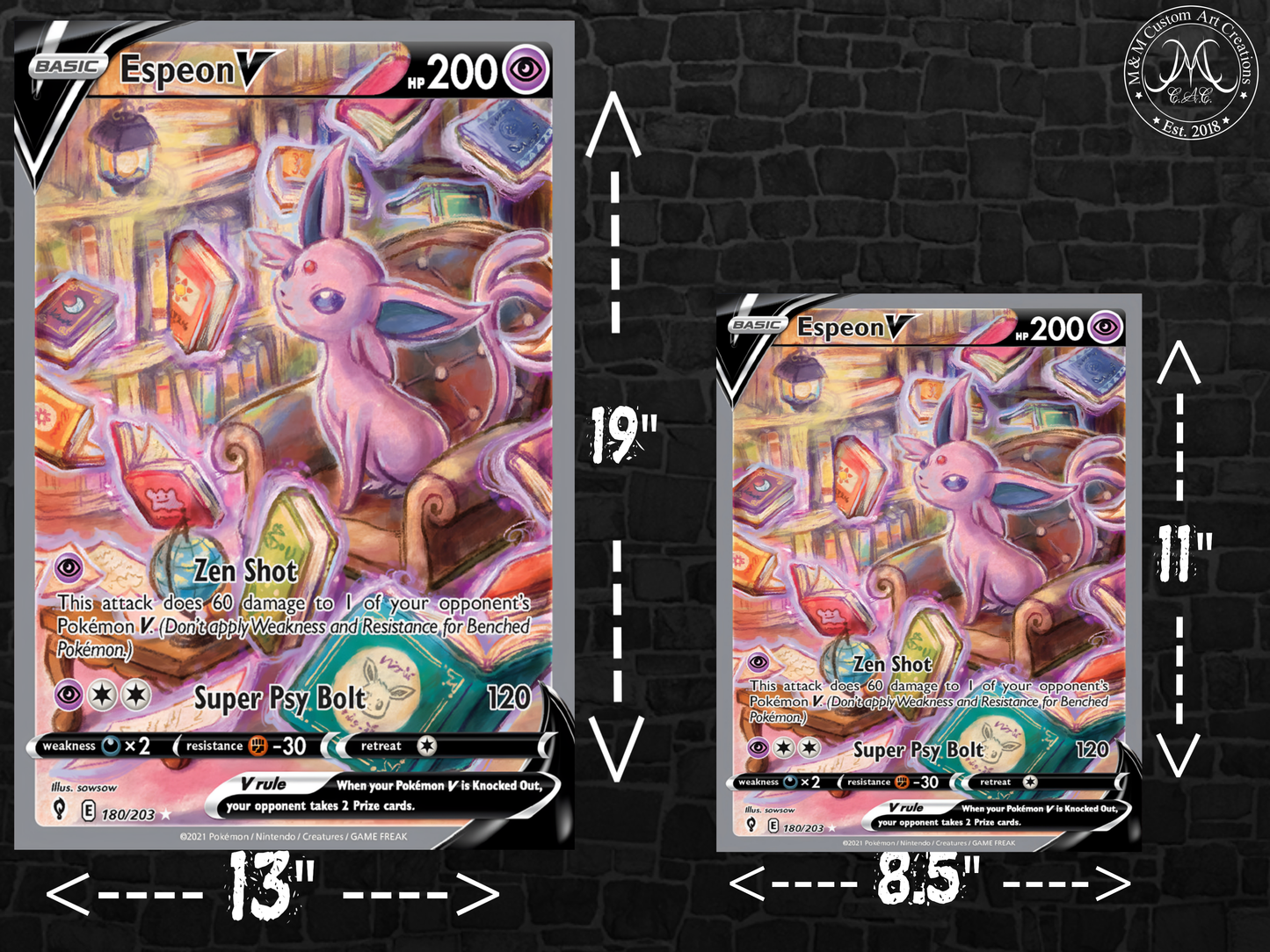 Espeon V #180 Alt Art Evolving Skies (EVS) Poster Print - Available in Two Sizes