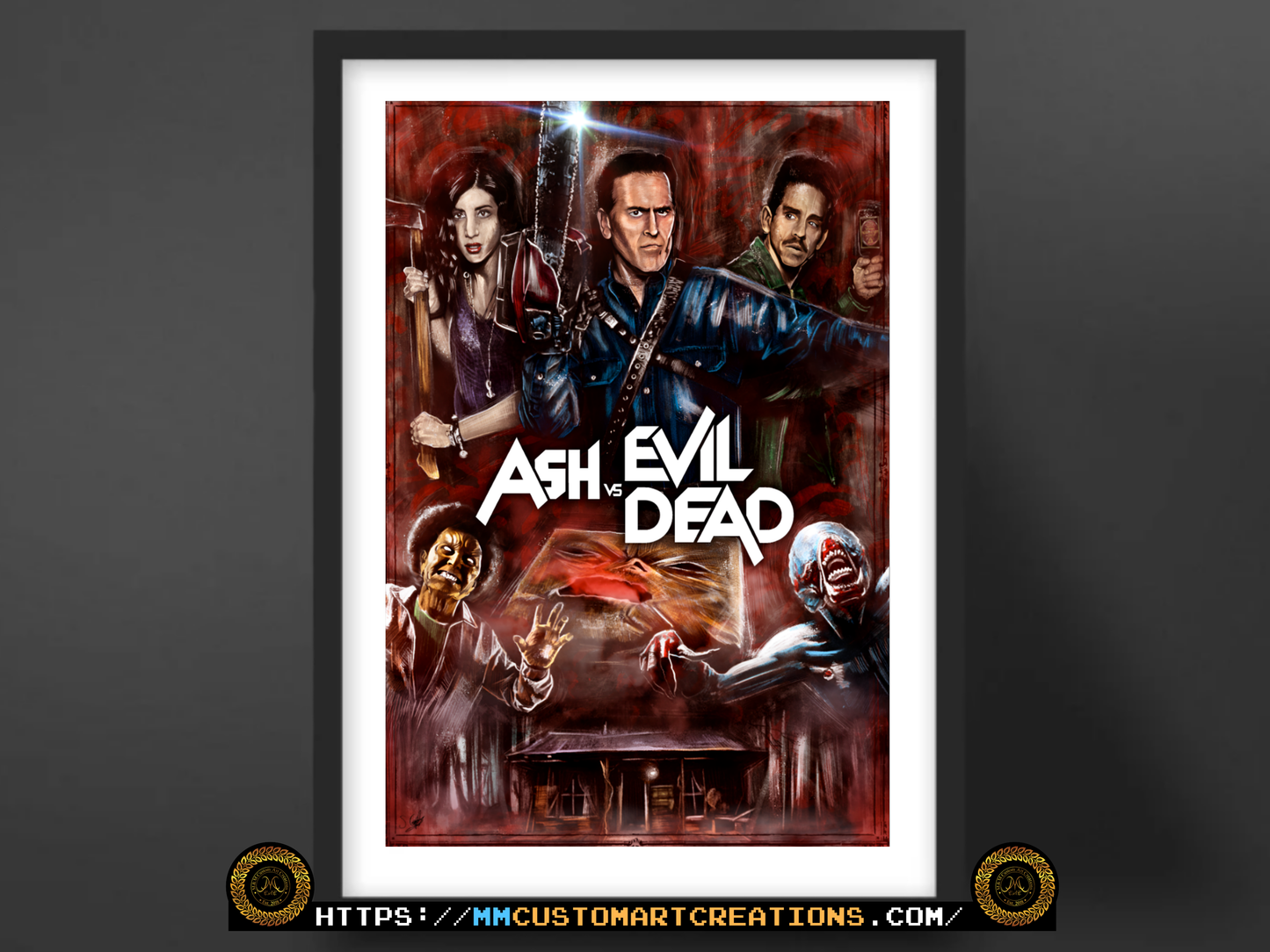 Evil Dead Poster Prints Set | Army of Darkness & Ash vs Evil Dead Art | 8.5x11 and 13x19 Available