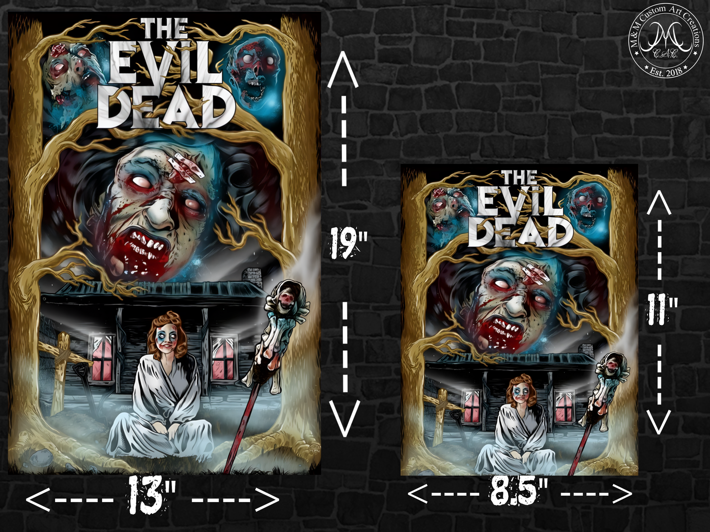 Evil Dead Poster Prints Set | Army of Darkness & Ash vs Evil Dead Art | 8.5x11 and 13x19 Available