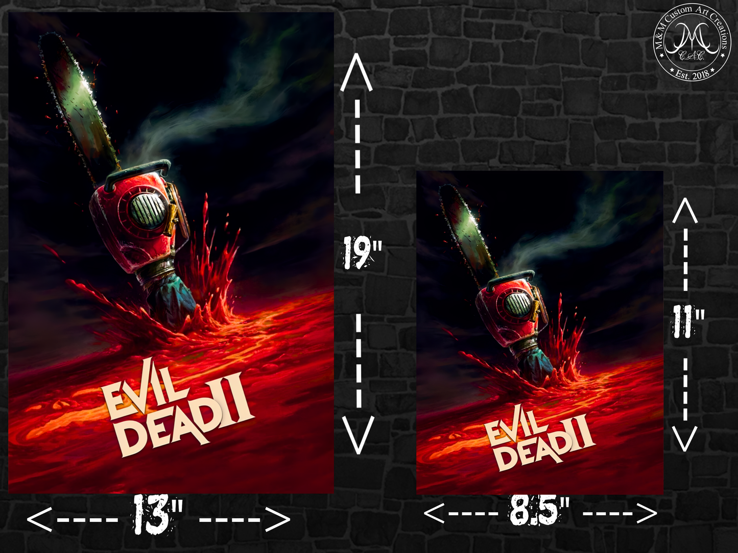 Evil Dead Poster Prints Set | Army of Darkness & Ash vs Evil Dead Art | 8.5x11 and 13x19 Available