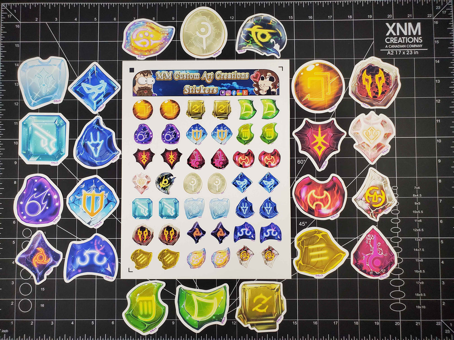 Final Fantasy 14 Soul Crystal Stickers | Complete Set of 22 Glossy Vinyl Decals
