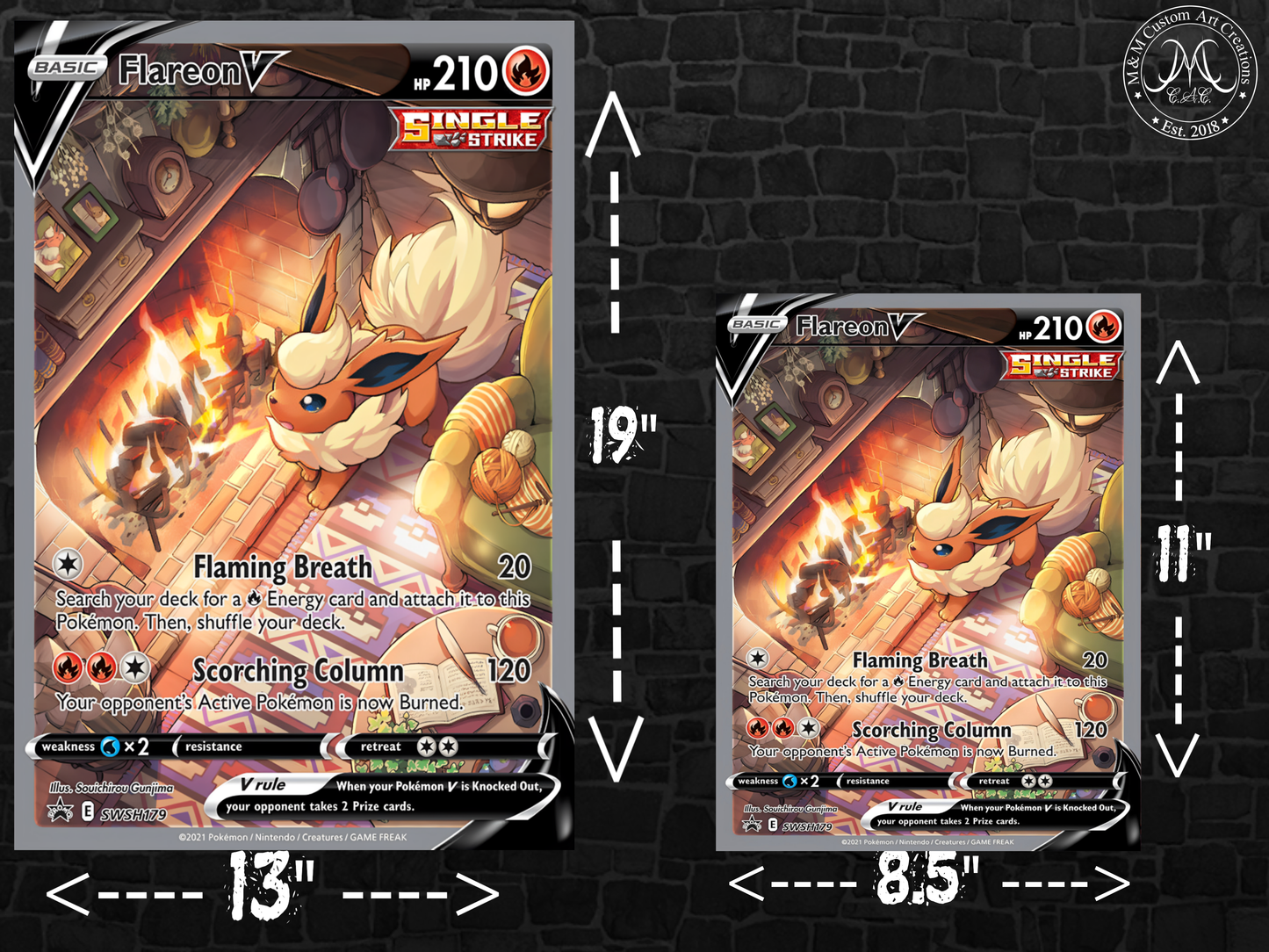 Flareon V #SWSH179 Sword & Shield Promo Poster Print - Available in Two Sizes