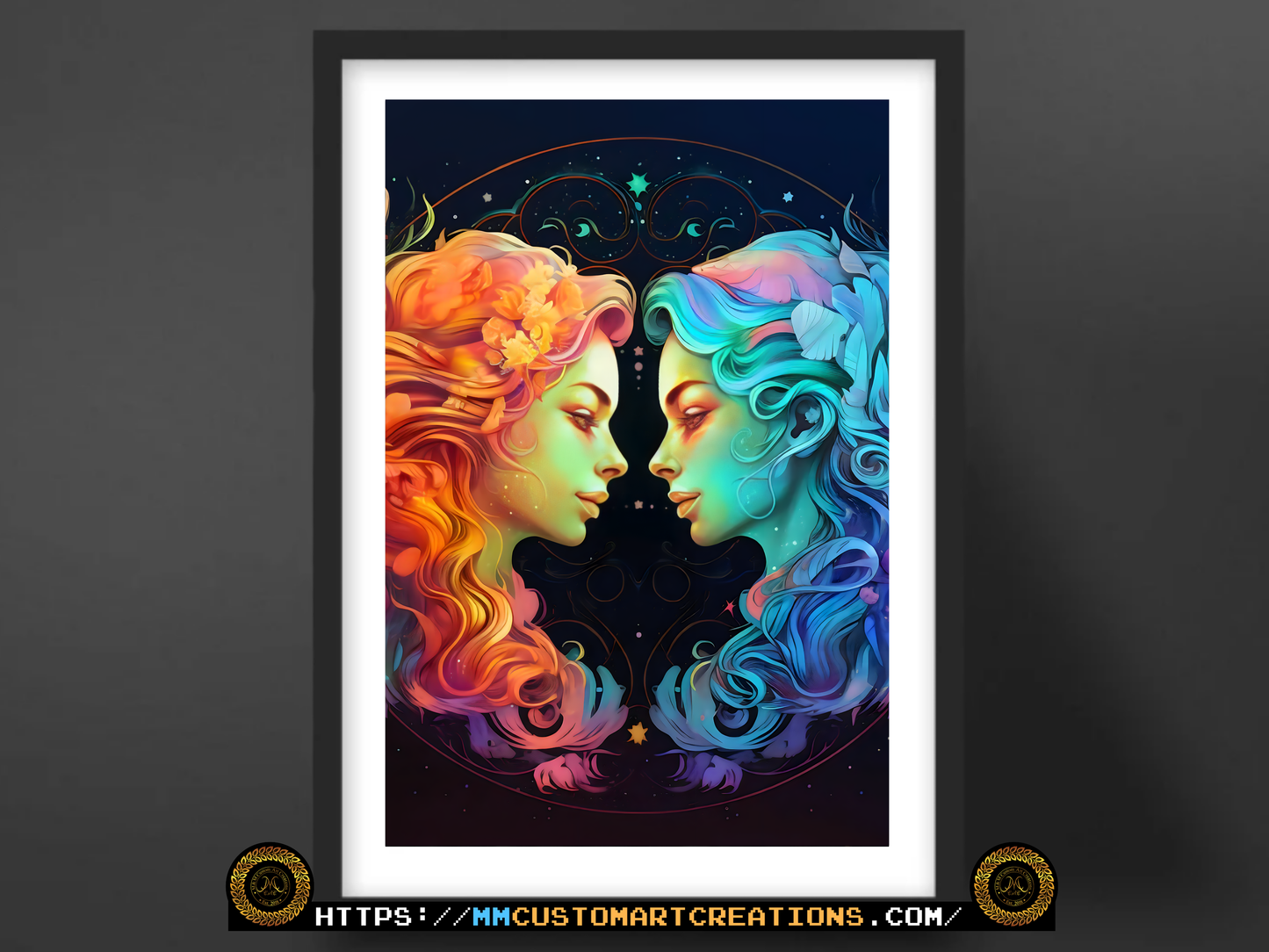 Gemini Astrology Poster Prints | Zodiac Wall Art | Astrological Sign Decor | Great Gift Ideas