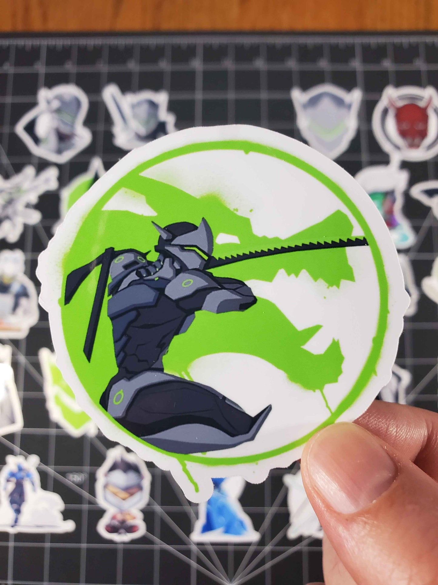 Overwatch 2 Genji Hero Spray's Sticker Set | 28 High Quality Glossy Vinyls