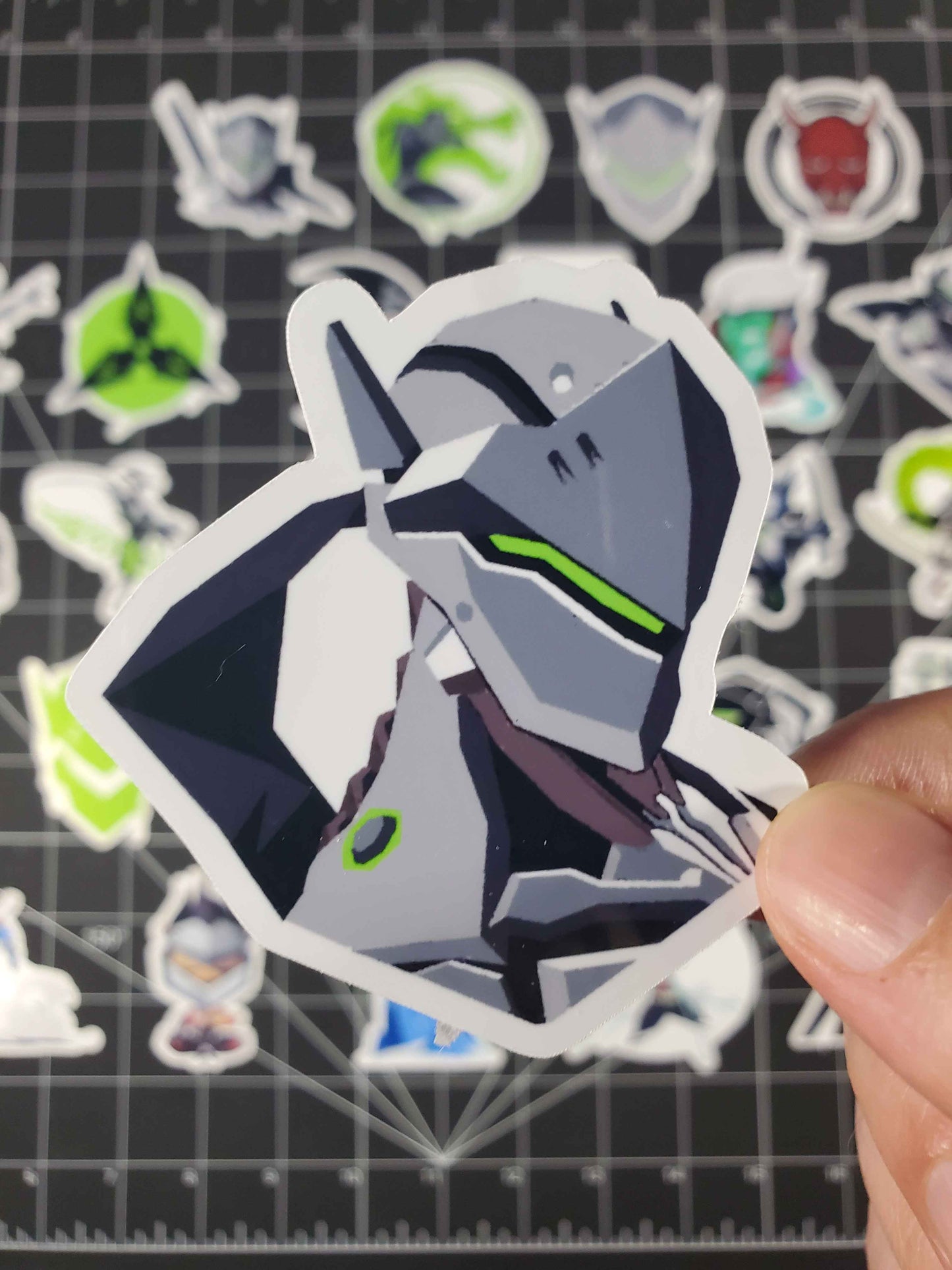 Overwatch 2 Genji Hero Spray's Sticker Set | 28 High Quality Glossy Vinyls