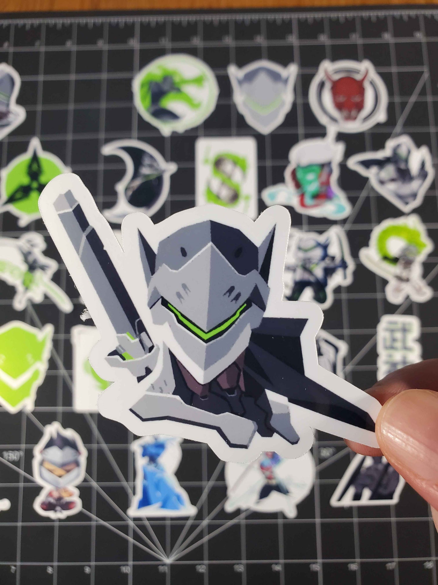 Overwatch 2 Genji Hero Spray's Sticker Set | 28 High Quality Glossy Vinyls