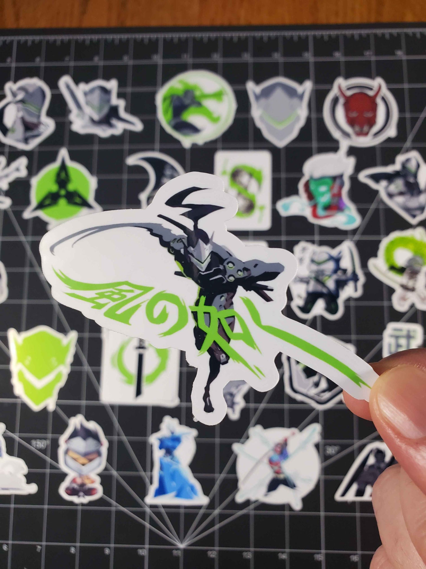 Overwatch 2 Genji Hero Spray's Sticker Set | 28 High Quality Glossy Vinyls