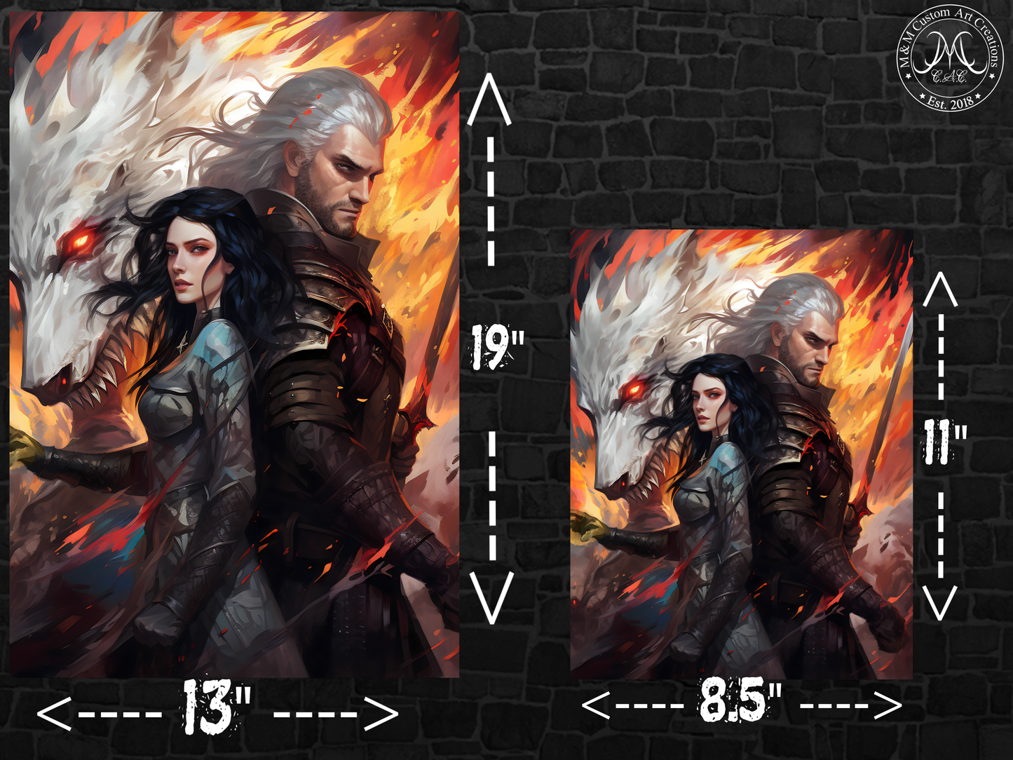 Henry Cavill as The Witcher Poster Prints | Geralt of Rivia | 8.5x11 and 13x19 Options