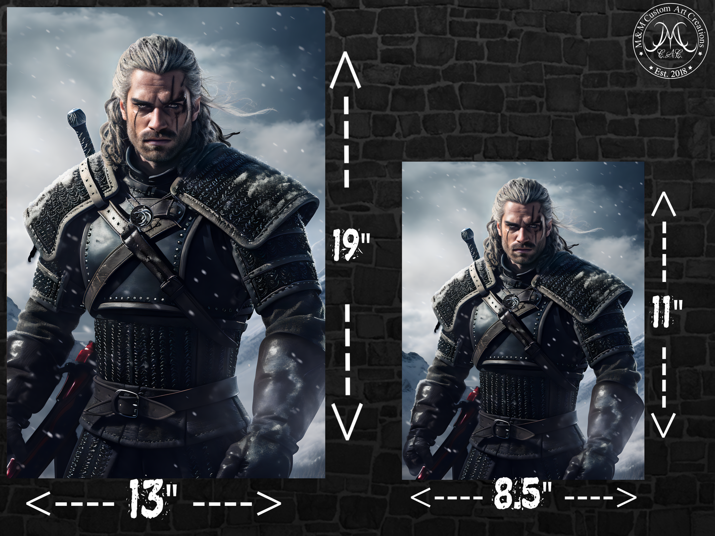 Henry Cavill as The Witcher Poster Prints | Geralt of Rivia | 8.5x11 and 13x19 Options