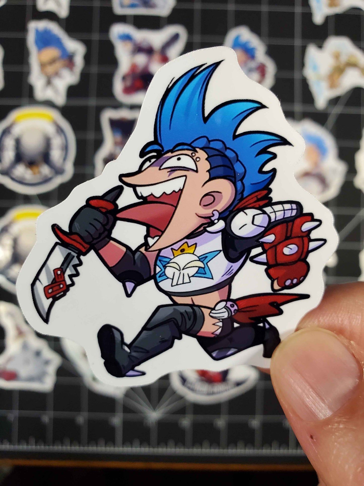 Overwatch 2 Junker Queen Hero Spray's Sticker Set | 28 High Quality Glossy Vinyl