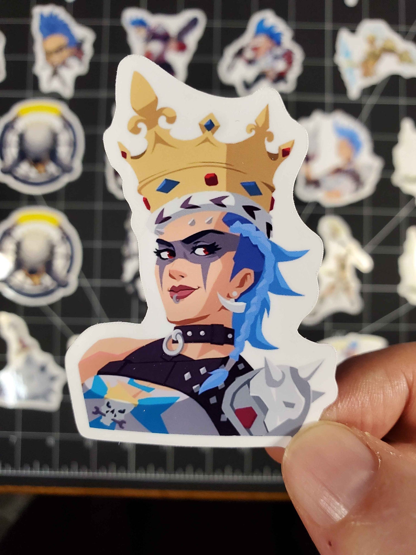 Overwatch 2 Junker Queen Hero Spray's Sticker Set | 28 High Quality Glossy Vinyl