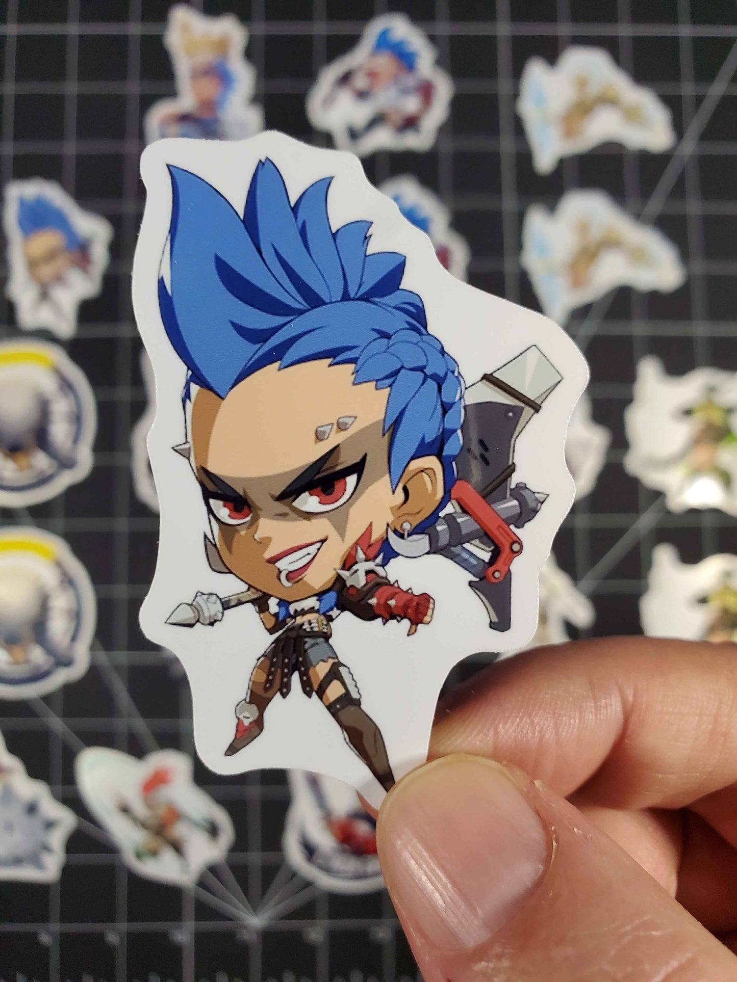 Overwatch 2 Junker Queen Hero Spray's Sticker Set | 28 High Quality Glossy Vinyl