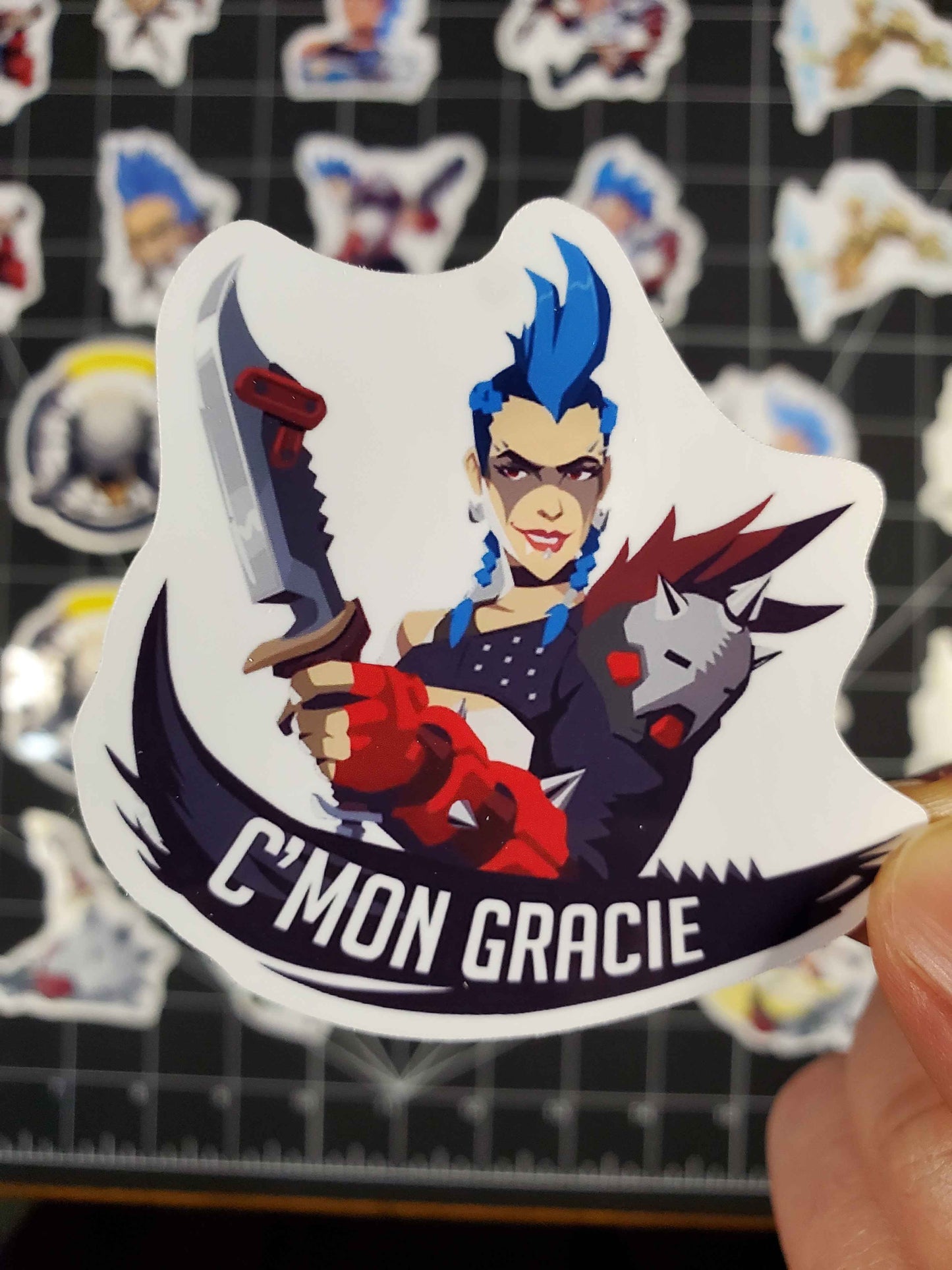 Overwatch 2 Junker Queen Hero Spray's Sticker Set | 28 High Quality Glossy Vinyl