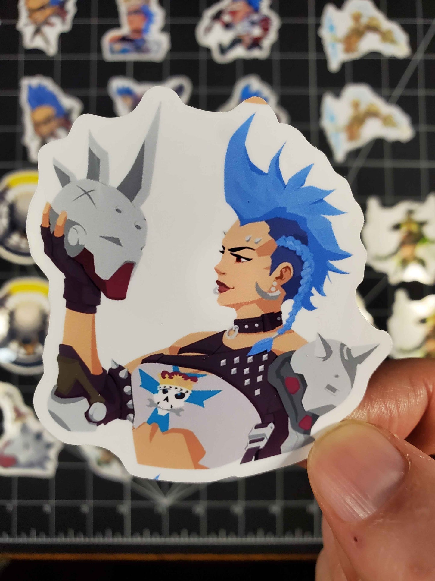 Overwatch 2 Junker Queen Hero Spray's Sticker Set | 28 High Quality Glossy Vinyl