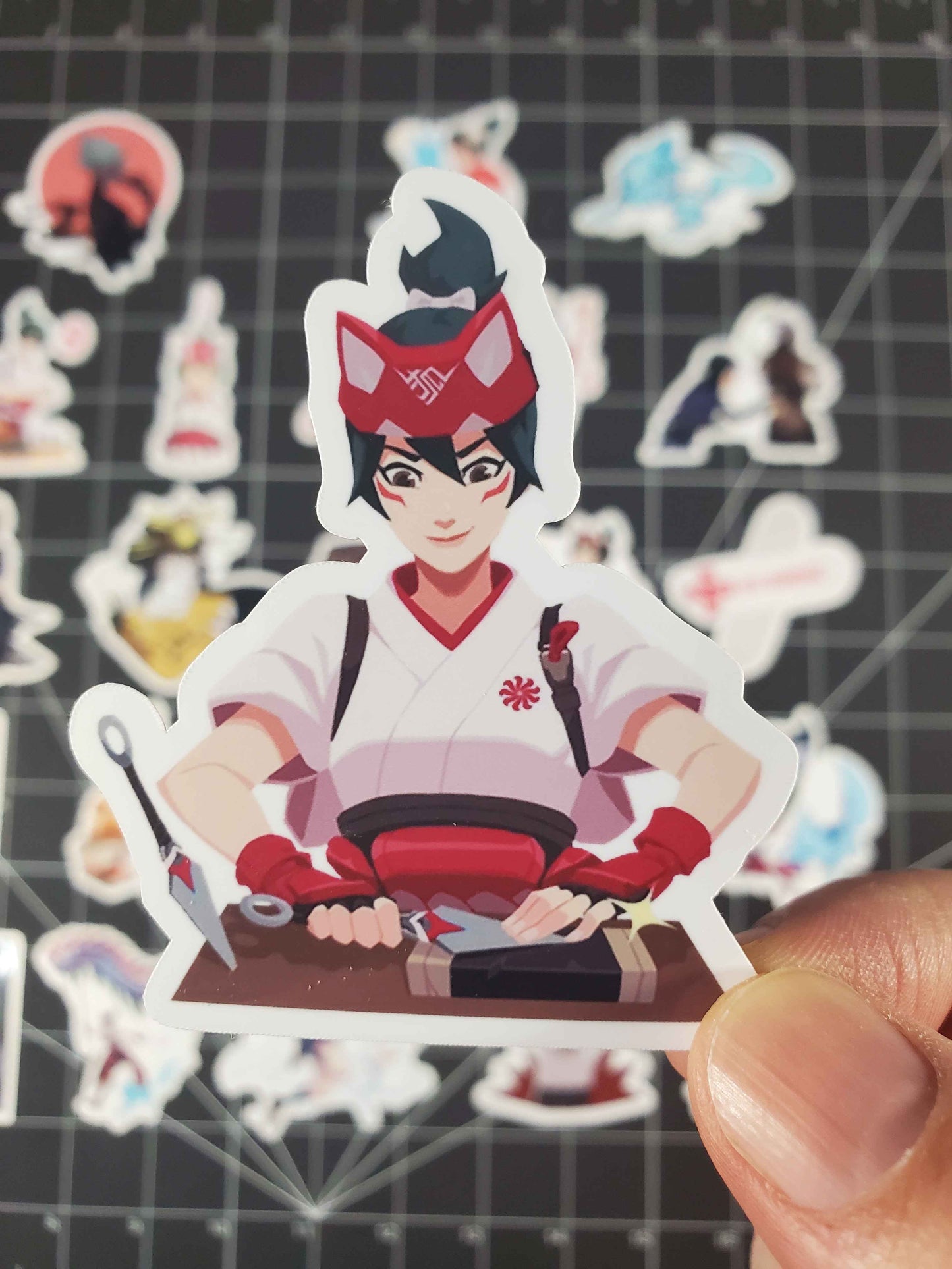Overwatch 2 Kiriko Hero Spray's Sticker Set | 24 High Quality Glossy Vinyls